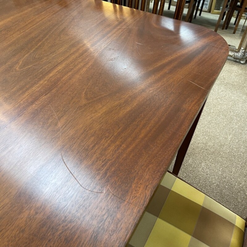 Biggs Of Virginia Antique Dining Table + 6 Chairs, 2-18 Leaves, Size: 54x48x30 (without leaves) - (some minor scratches on top - see photo)