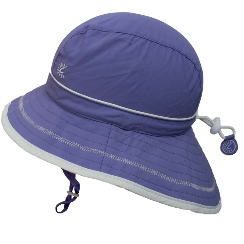 Bucket Hat 12-18 Mos B, L Purple, Size: Outerwear
100% Nylon
Ultimate UV Protection of 50+
Adjustable Crown Keeps Hat On
Extra Wide Brim on Back
Adjustable & Removable Chin Straps
Light Weight