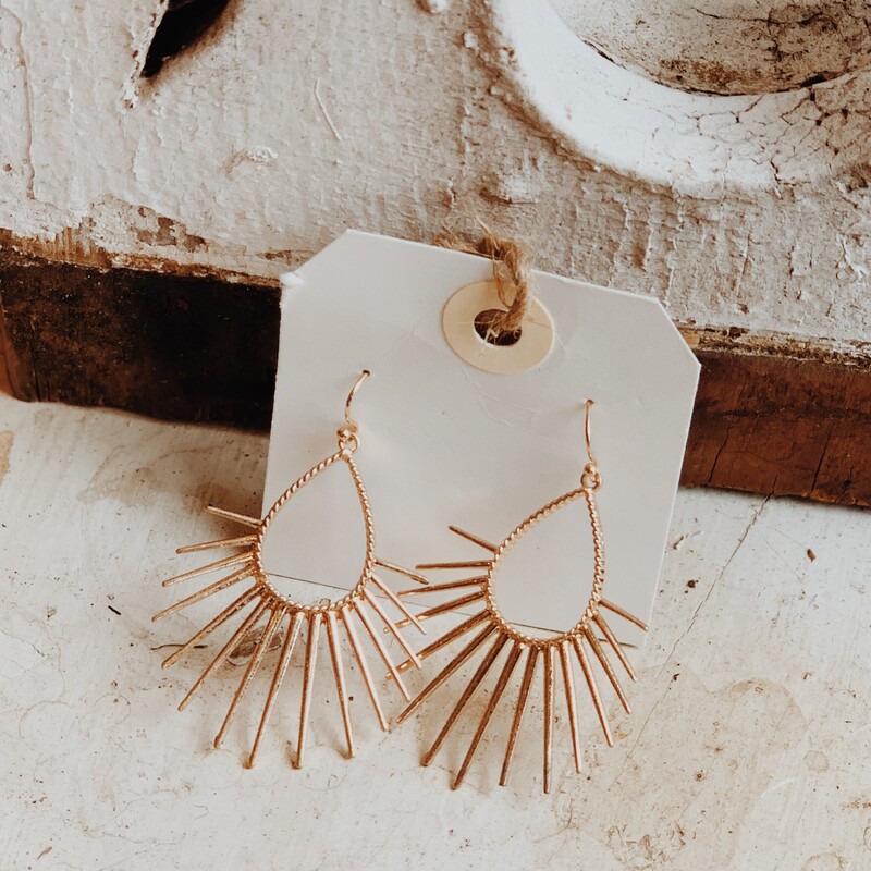 These gorgeous earrings measure about 2.5 inches long!