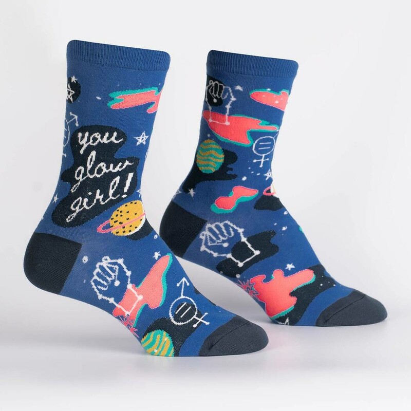 U Glow Girl Womens Socks, Blue, Size: Clothing