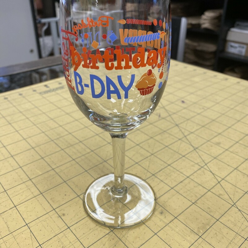 Birthday Wineglass
