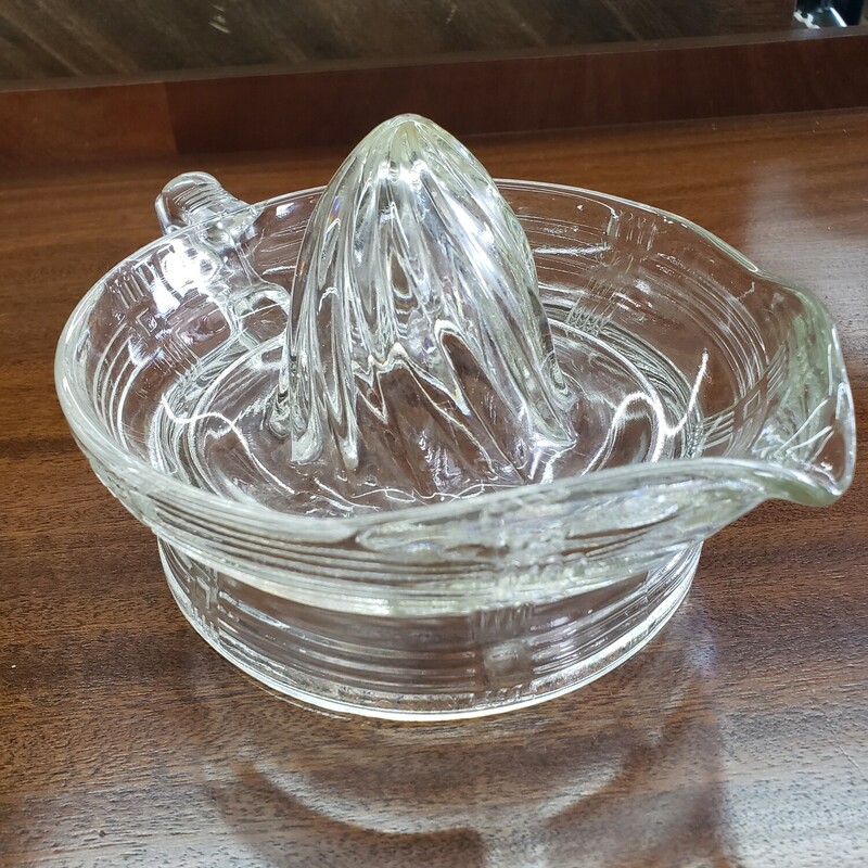 Vintage Glass Juicer, Clear, Size: 6 In.