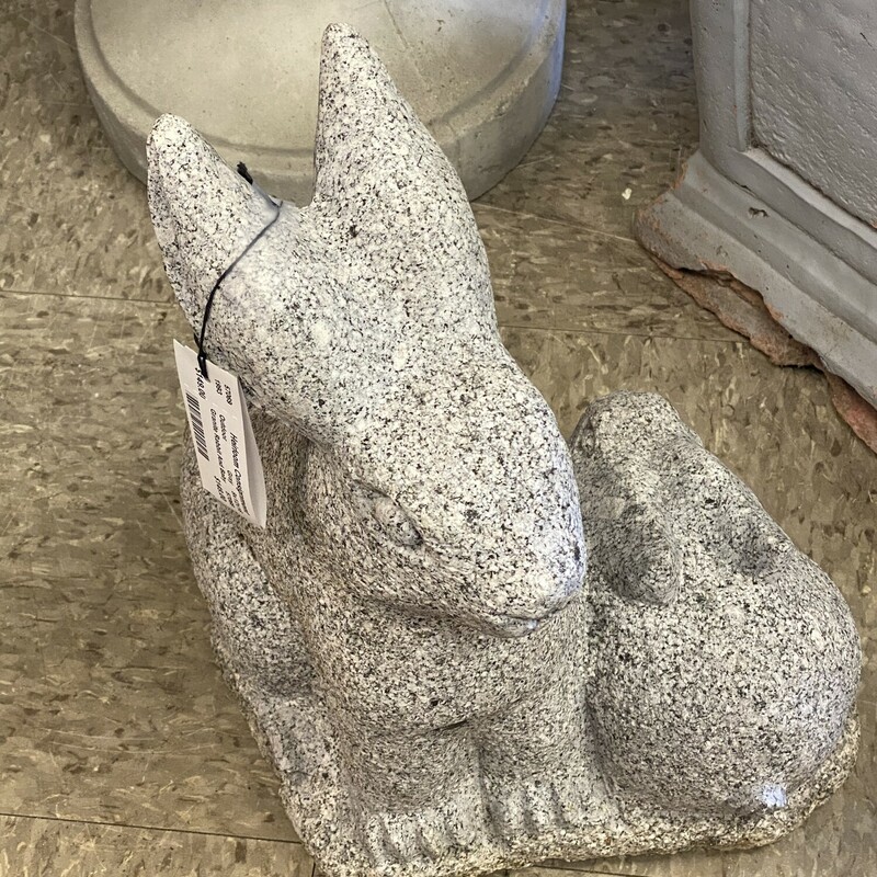 Granite Rabbit And Baby
