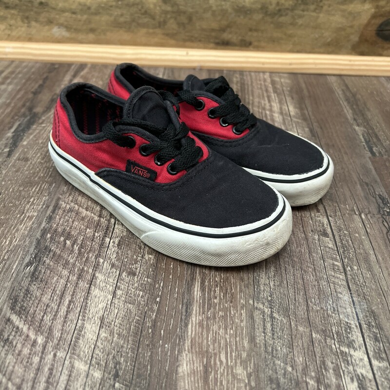 Vans Tie Kids, Red, Size: Shoes 11