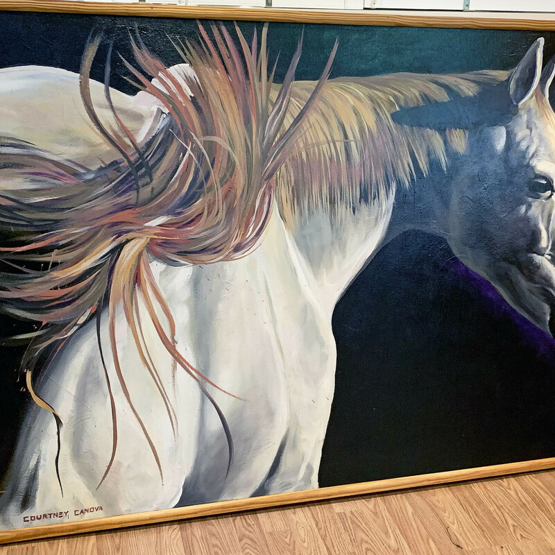 One Of A Kind Horse Painting - $255
74 In x 50 In