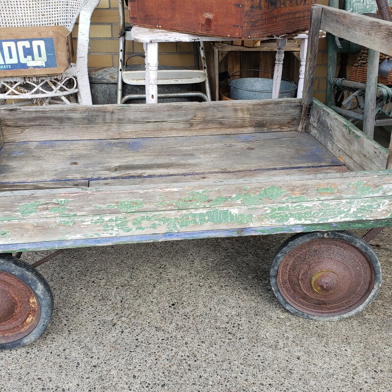 Buffalo News Wagon, Green, Size: 36x21