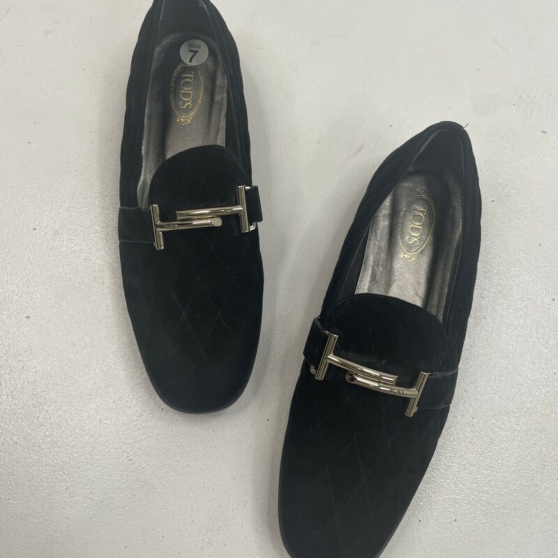 Tods Black Loafers, Size: 37