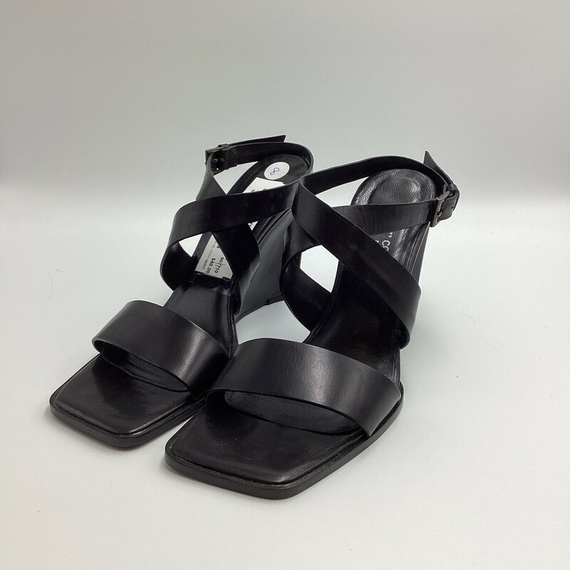 Leather Wedge Strappy San