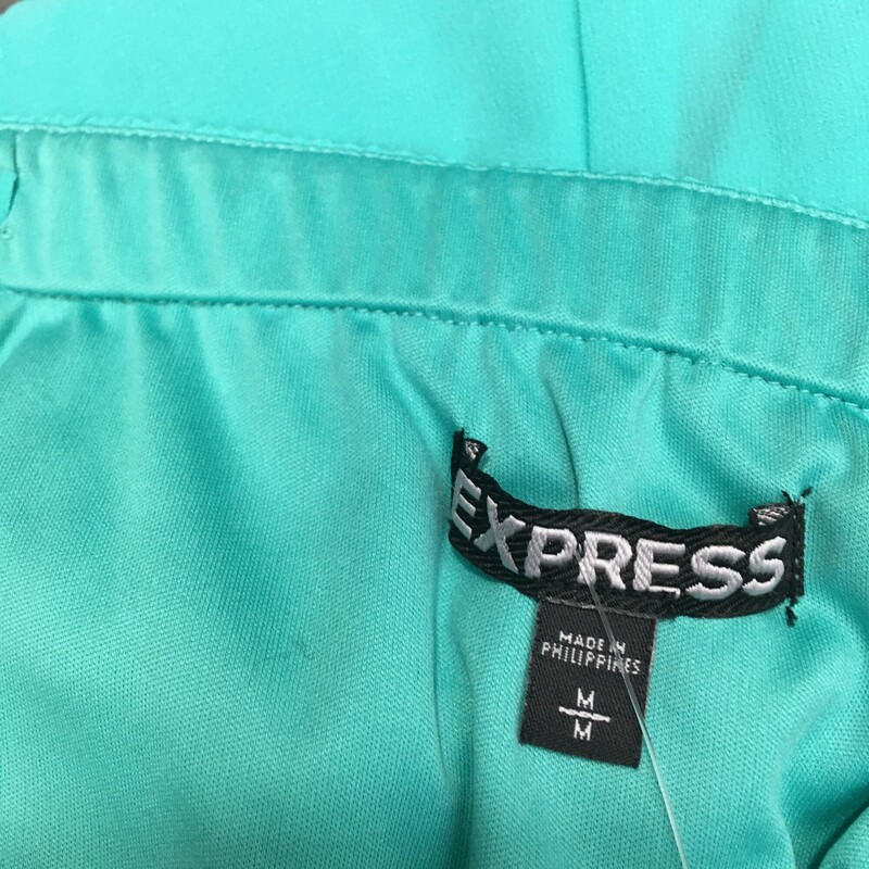 Express Tube, Green, Size: M
Women Express Sheer, Lined, Green Blue Strapless Tube Mini Party Dress M 100% polyester, elastic top and waist, fully lined, missing straps, small repair needed for hanging loop - see photos.

6.3 oz