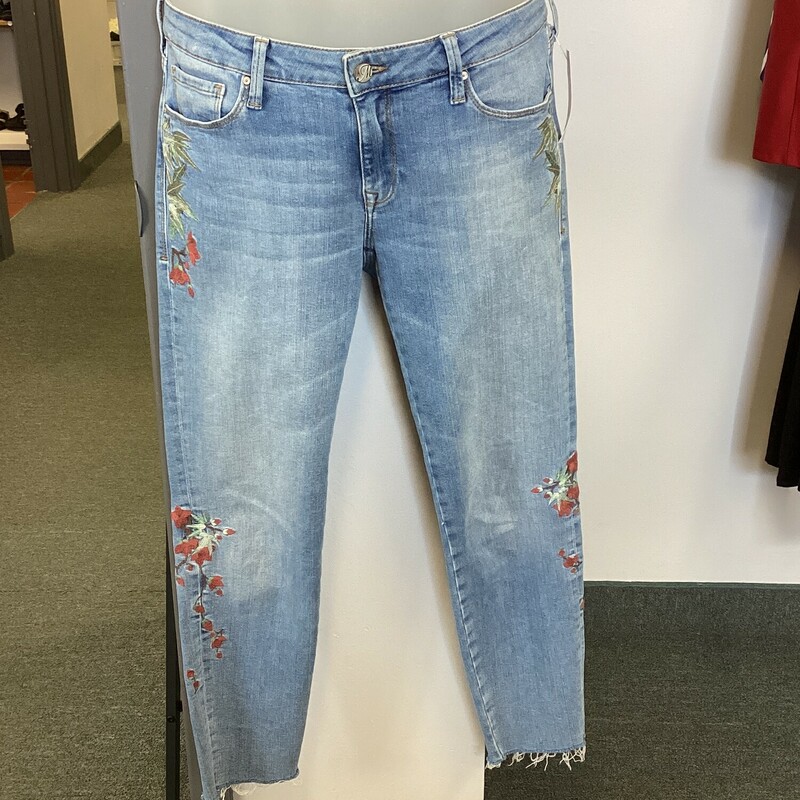 Flower Prt Jeans