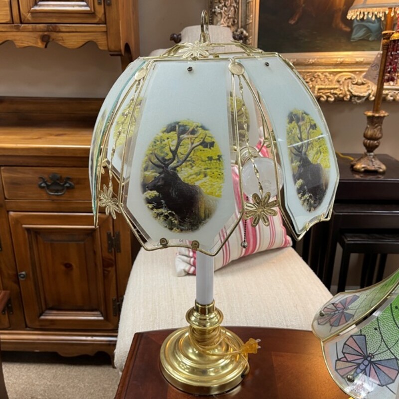 Vintage Deer Touch Lamp, Size: 24 Tall
