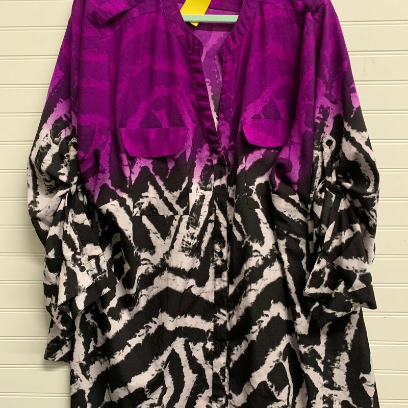 Calvin Klein Blouse, Purple, Size: 3X