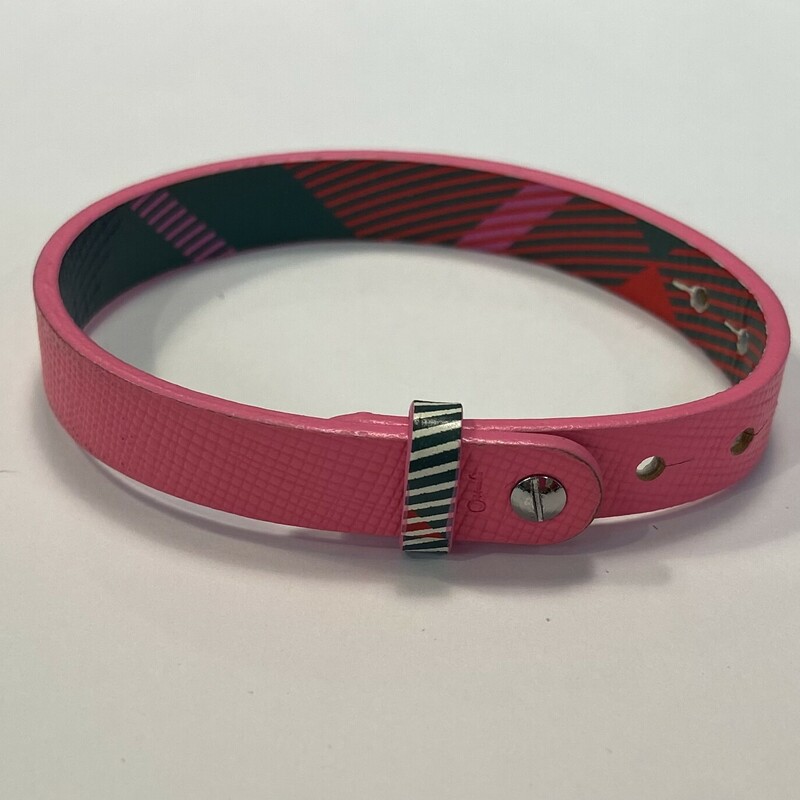 Hot Pink Leather Bracelet