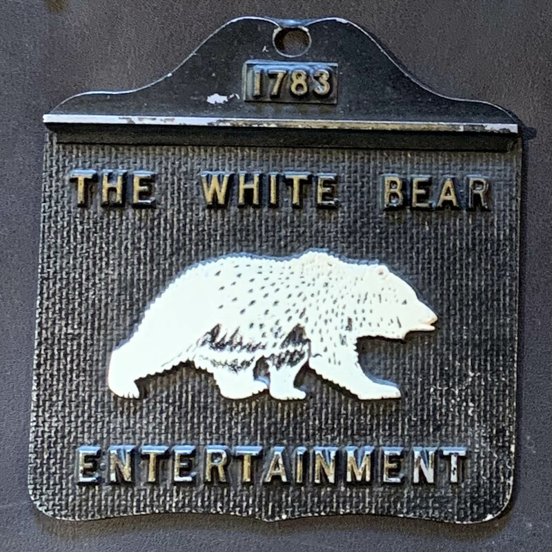 White Bear Pub Sign - $12
Metal 5 In x 5 In