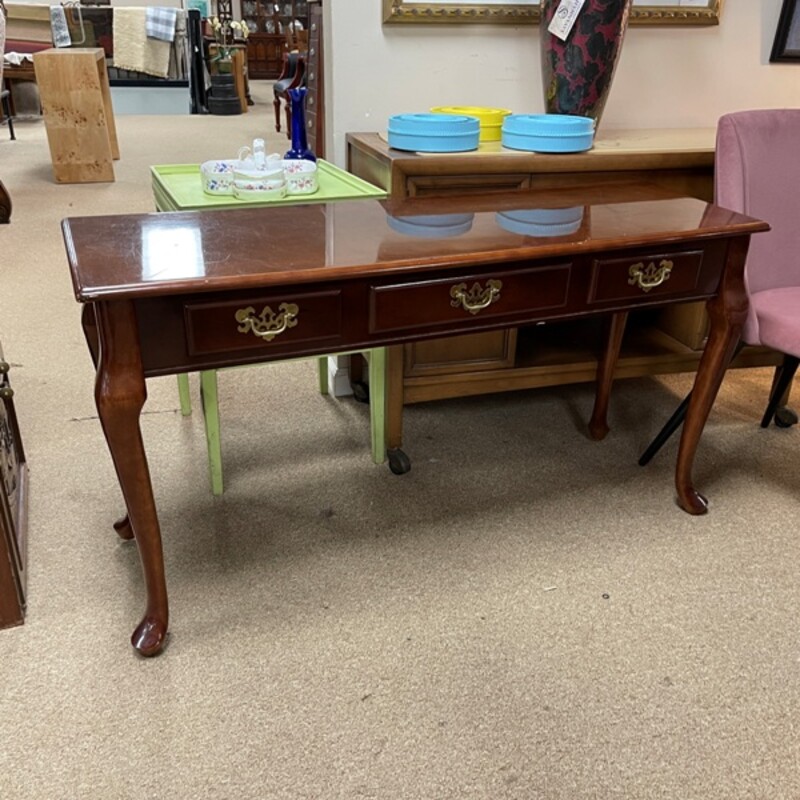 Cherry Console Table, Size: 48x16x26