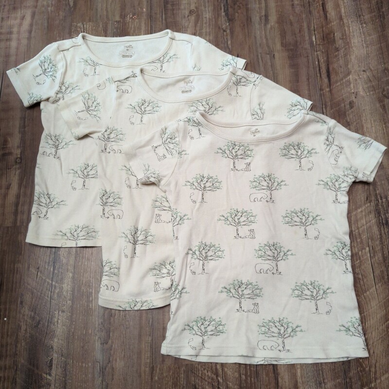 Touched By Nature 3pc Top, Beige, Size: Toddler 6t