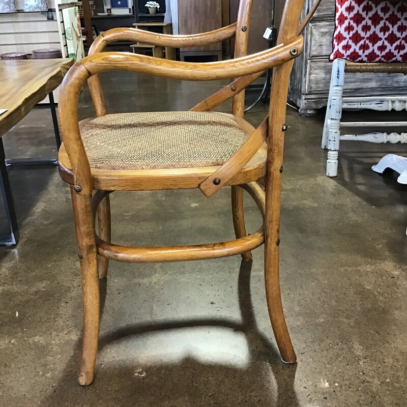 Arhaus Cadence Collection evokes the spirit of a classic French bistro. Rustic in nature with a sophistication all their own, this dining chair was constructed with comfortable, woven rattan seats paired with stylish X backs.

Dimensions:  20 x 22 x 35

Matches# 148526, 148528, 148529.