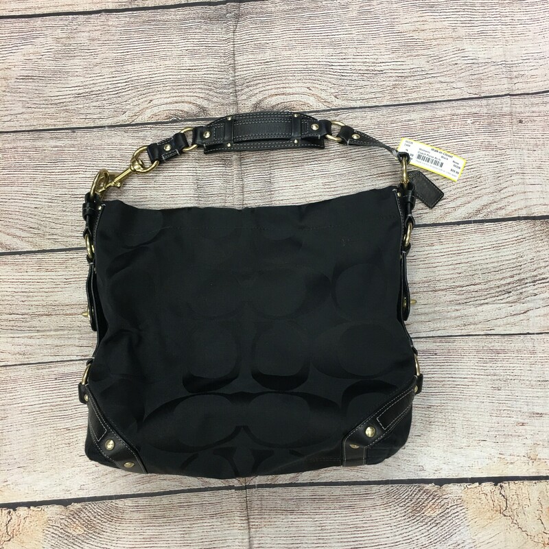 Coach Purse
Black with gold hardware
As is condition: some staining on interior/exterior