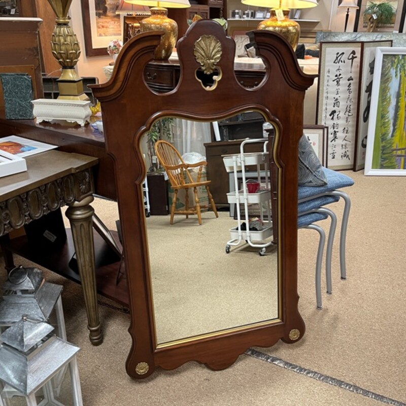 Colonial Cherry Mirror, Size: 28x48