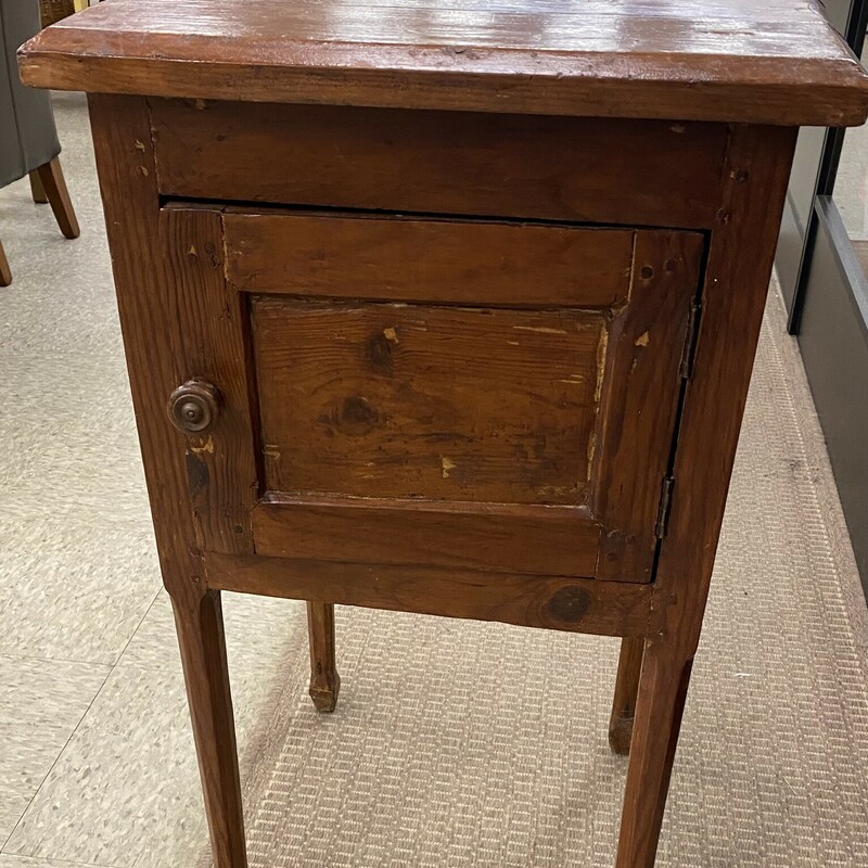 Antique French Commode, Dk Pine, Size: 17x16x29