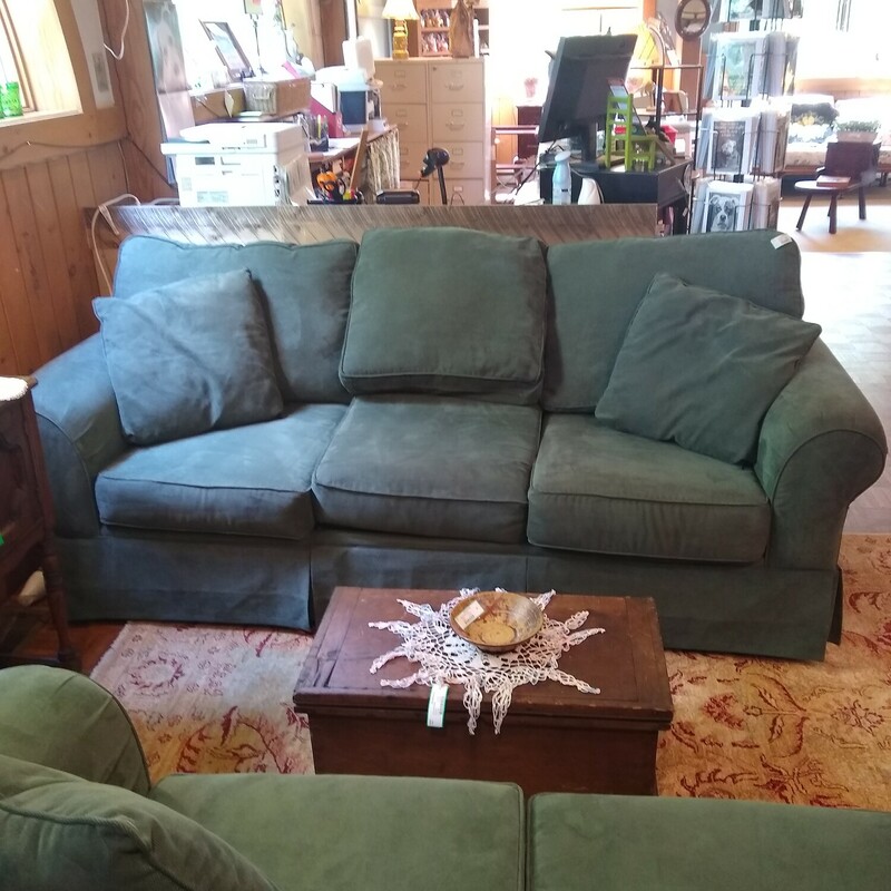 Green Sofa, Size: 86Lx 36Wx37H