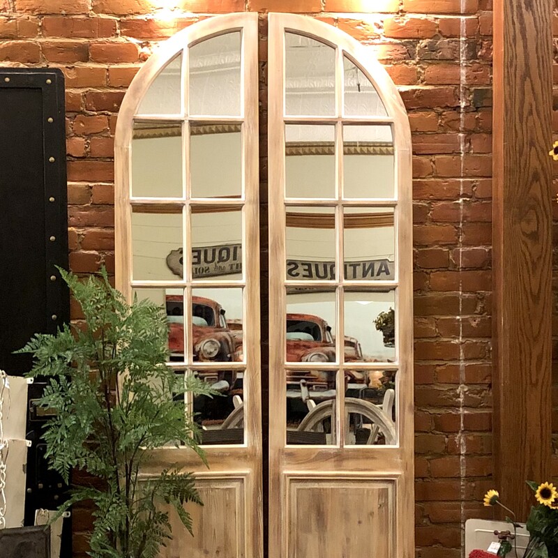 Arched French Door Mirror