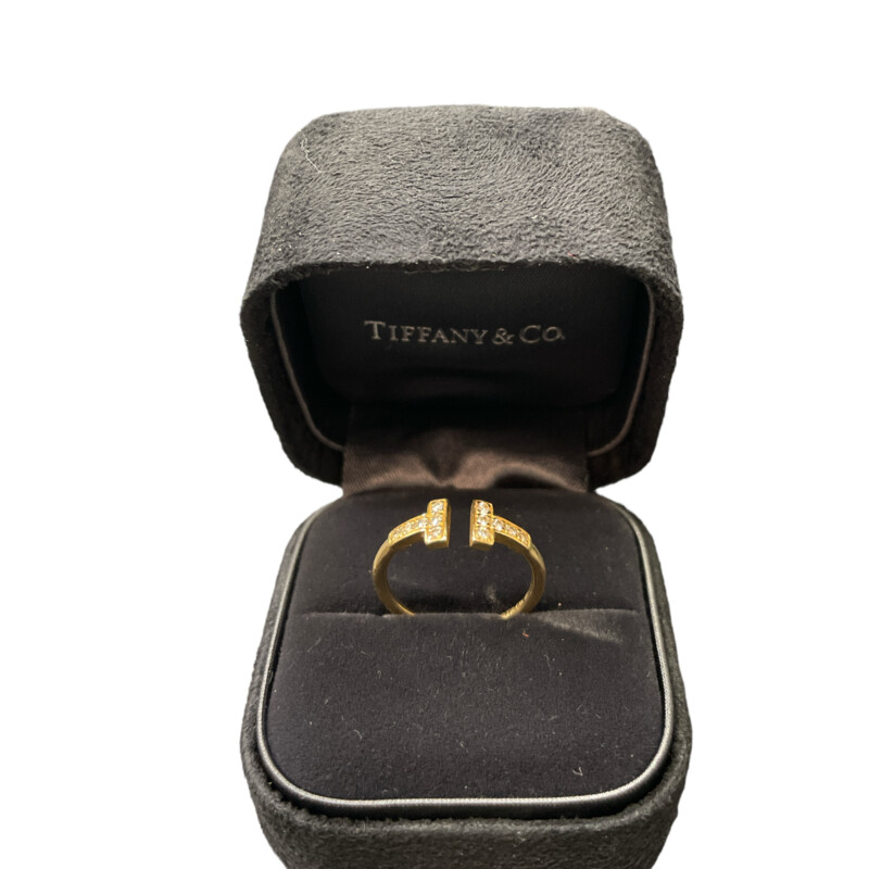 Tiffany T Diamond Ring 18k Gold, $1699.99 Size 6