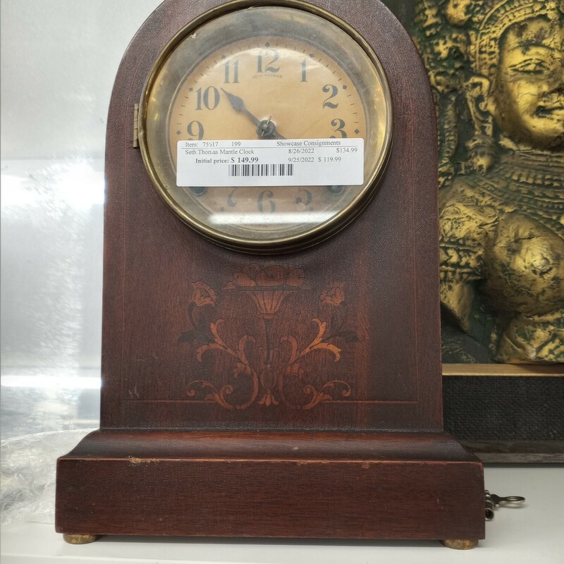 Seth Thomas Mantle Clock, been running over an hour at this time.