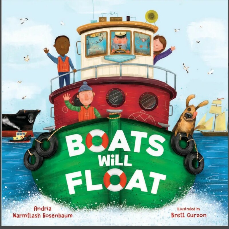 Boats Will Float Book,

As the sun rises, boats of all shapes and sizes are on their way. Tugboats and sailboats and fishing boats and more. Little ones will enjoy the bright artwork and rhyming rhythm on each page!
Dimensions: 10.75 x 10.75 x 7.5
Made in United States