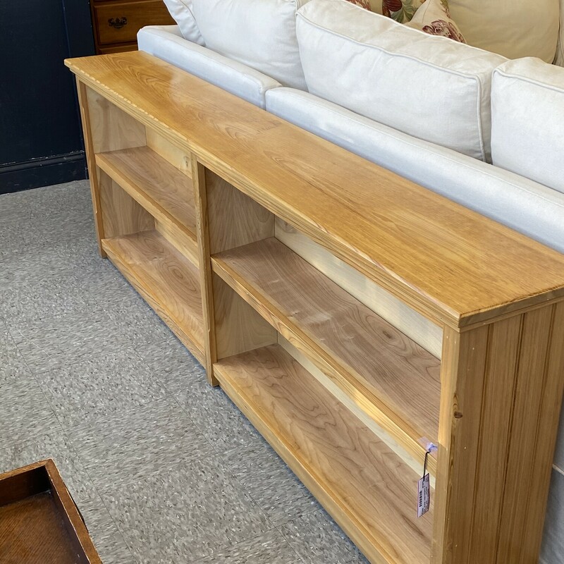 Low/Extra Wide 1 Shelf Custom Bookcase, Pine, Size: 84x11x29