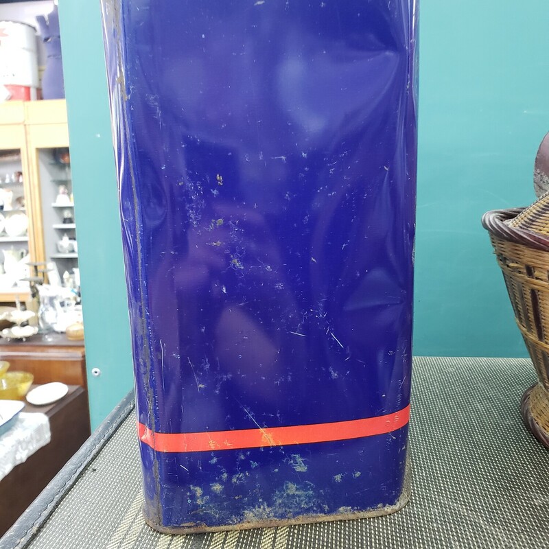 Lubrite Mobil Can, Blue with Pegasus, Size: 2 Gallon