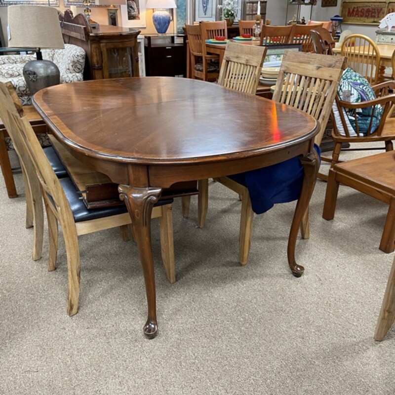 Dining Table, 2-18 Leaves, Size: 66x43x30 (without leaves)