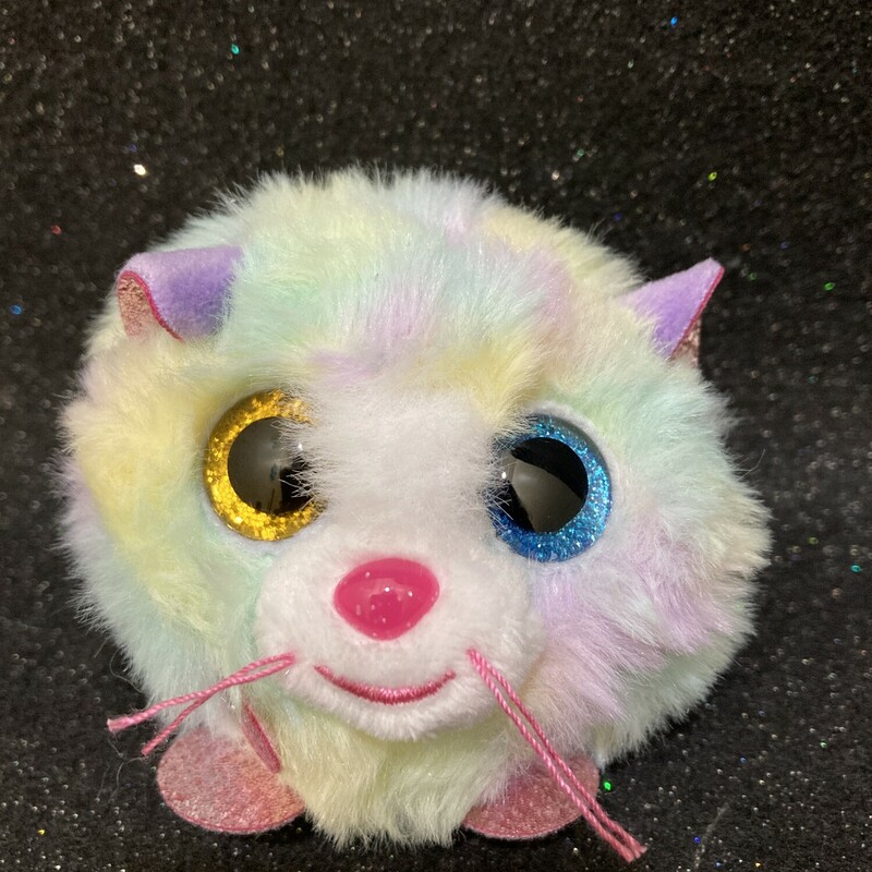 Heather The Cat Puffie, Ty, Size: Plush