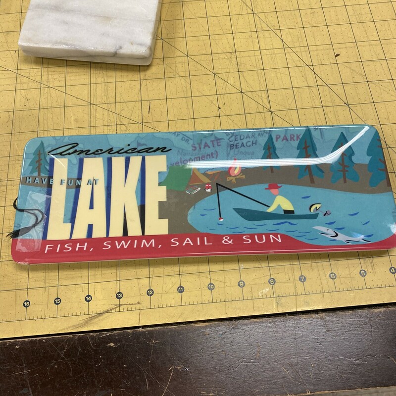 Acrylic Lake Tray, Teal, Size: 4x12 Inch