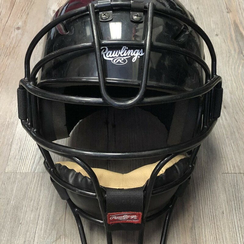Rawlings Baseball Helmet, Black, Size: 61/2-71/2 inch
Used