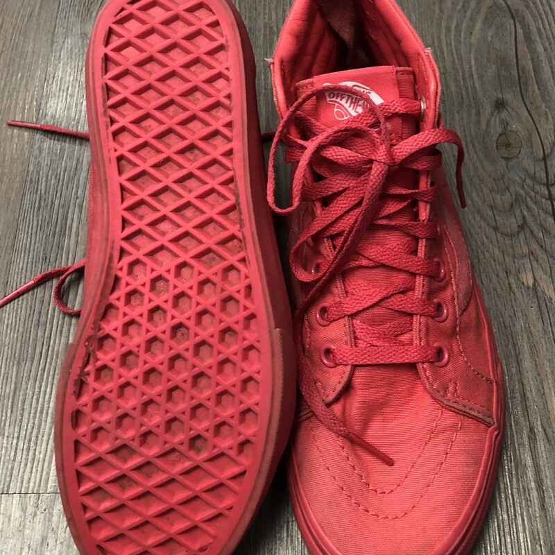Vans Hightop Shoes, Coral, Size: 3Y
