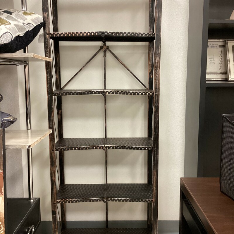 Folding Metal Shelf, Meetal, 4 Shelves
24 in Wide x 10 in Deep x 67 in Tall