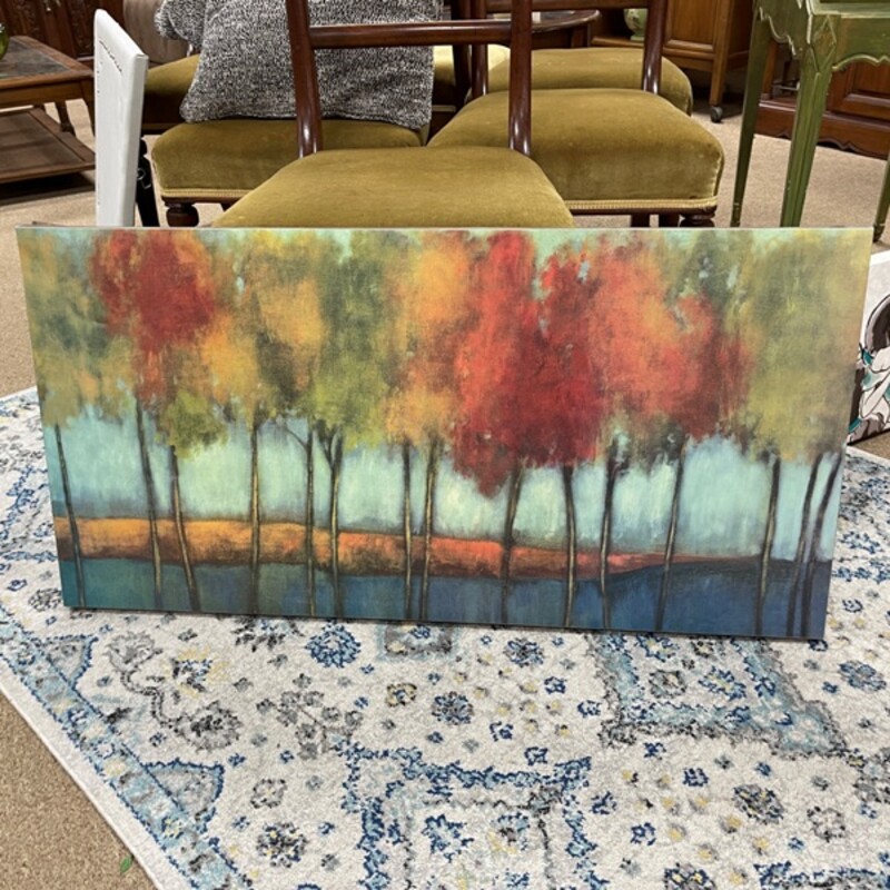 Trees Canvas, Size: 39x20
