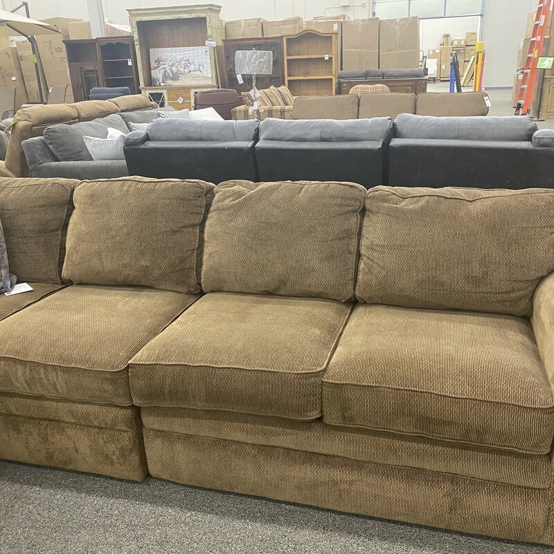 Worn LaZboy 4pc. Sectional