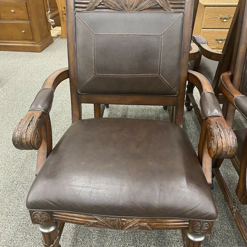 Set 4 Carved Capt. Chairs