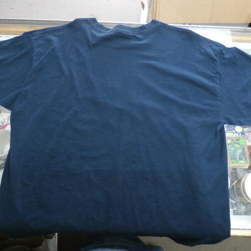 Denver broncos Men's Shirt size XL Blue Short sleeve #17004<br />
Rating:   (see below) 3- Good Condition<br />
Team:  Denver broncos<br />
Player: Team<br />
Brand:  Alstyle<br />
Size: Men's  XL (Measured Flat: across chest 22\", length 29\")<br />
Measured flat: armpit to armpit; top of shoulder to the bottom hem<br />
Color:  blue<br />
Style:  short  sleeve; screen pressed; shirt;<br />
Material:    100% cotton<br />
Condition: - 3- Good Condition - wrinkled; pilling and fuzz<br />
Item #: 17004<br />
Shipping: FREE