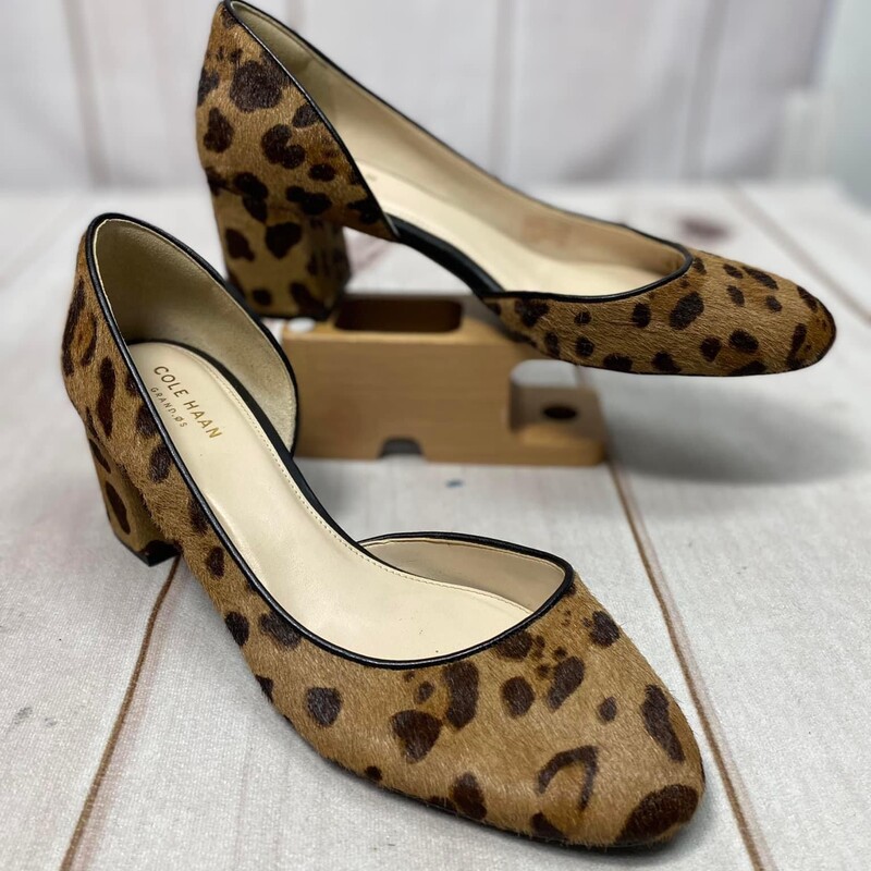 Cole Haan Shoes - EUC
Leopard or Cheetah Print with Block Heel
Authentic Dyed Calf Fur from Burma
Size: Womens 7.5