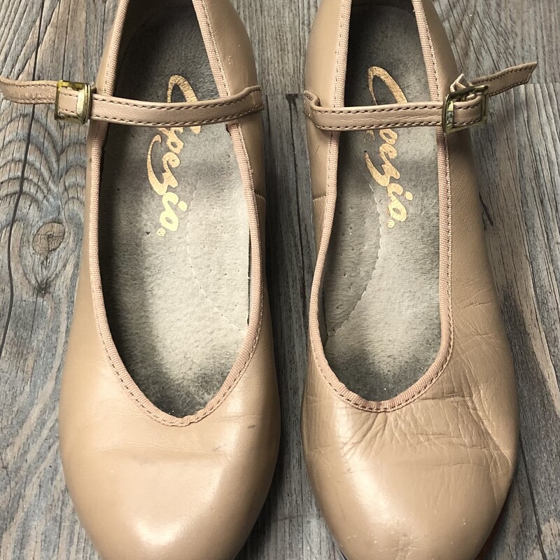 Capezio Tap Shoes, Beige, Size: 4.5Y