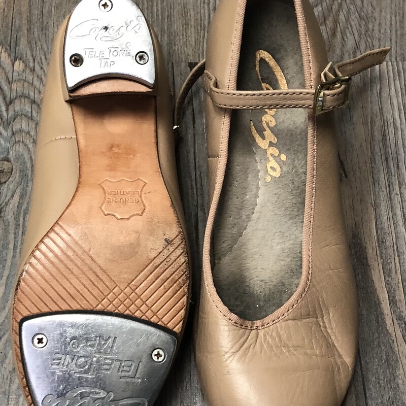 Capezio Tap Shoes, Beige, Size: 4.5Y