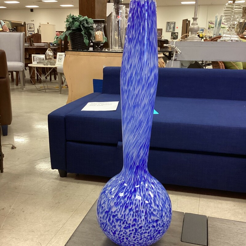 Tall Neck Glass Vase