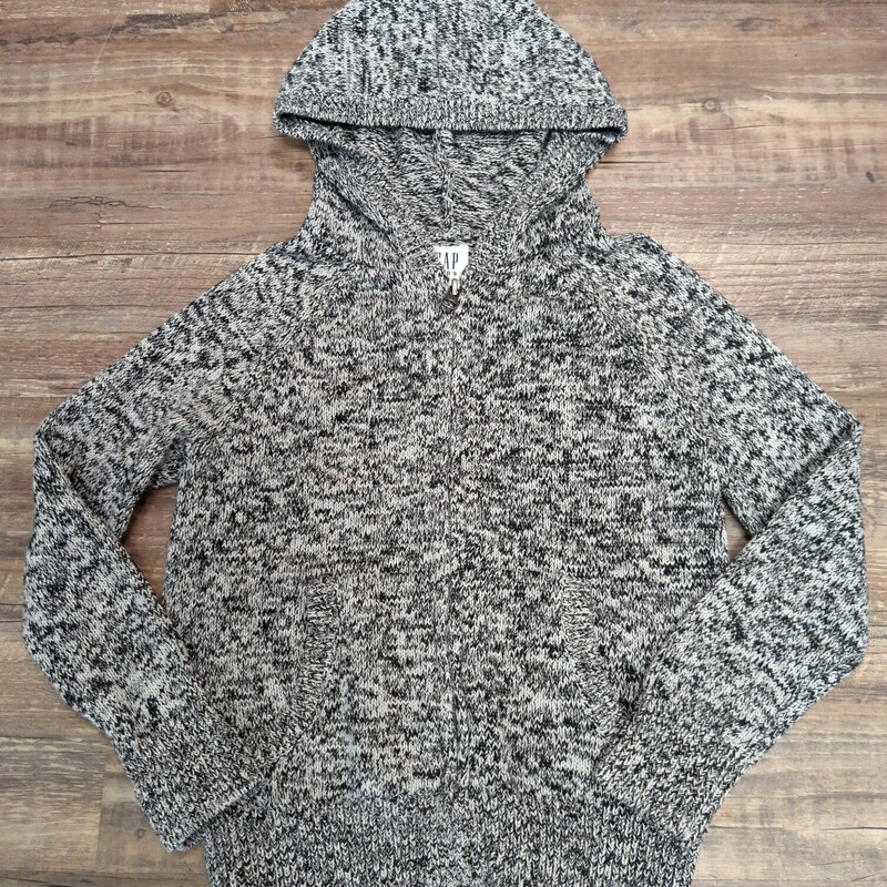 GAP Zip Sweater Hoodie, Gray, Size: Youth S