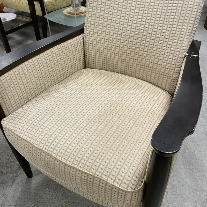 Beige+Brown Arm Chair