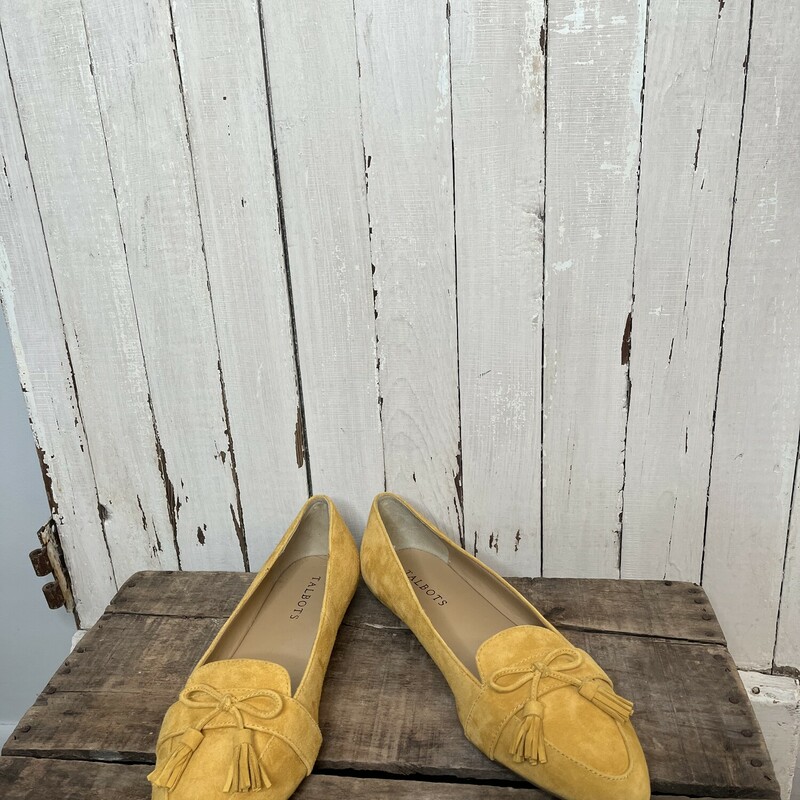 Suede Loafers Talbots, Gold, Size: 9.5