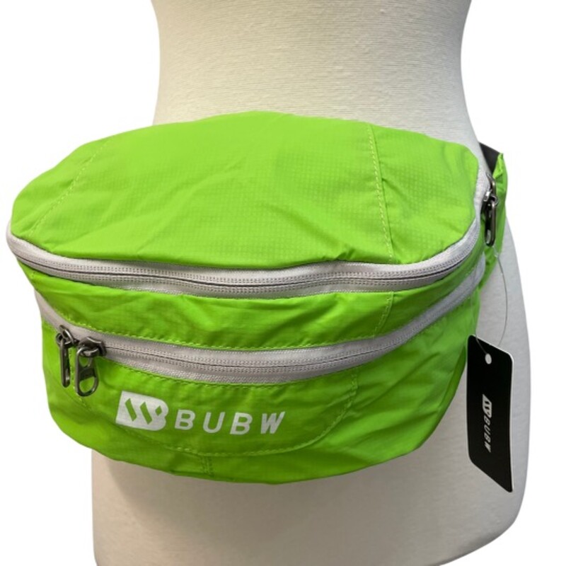 BUBW 2 in 1 Packable Backpack Waist Pack Lightweight Foldable Daypack Bag for Hiking,Travelling, Cycling or going to the Fair!<br />
Green