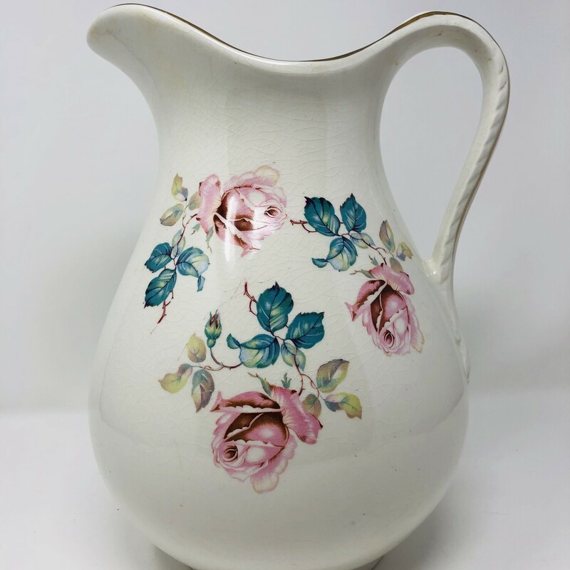 Ironstone Pitcher Floral